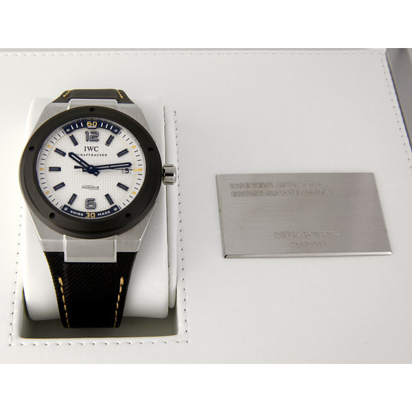iwc ingenieur automatic climate action limited edition men's watch 3234 02 iwc ingenieur automatic climate action limited edition men's watch 3234 02