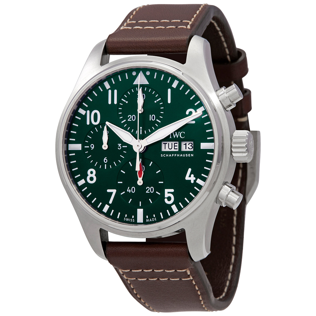 iwc pilot chronograph 41 automatic green dial men's watch iw388103 iwc pilot chronograph 41 automatic green dial men's watch iw388103