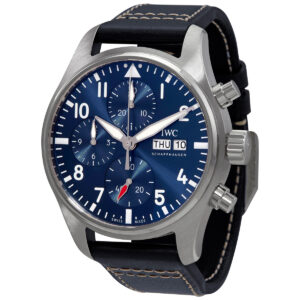 iwc pilot chronograph automatic blue dial men's watch iw388101