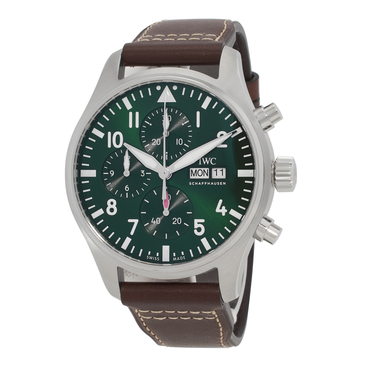 iwc pilot chronograph automatic green dial men's watch iw378005 iwc pilot chronograph automatic green dial men's watch iw378005