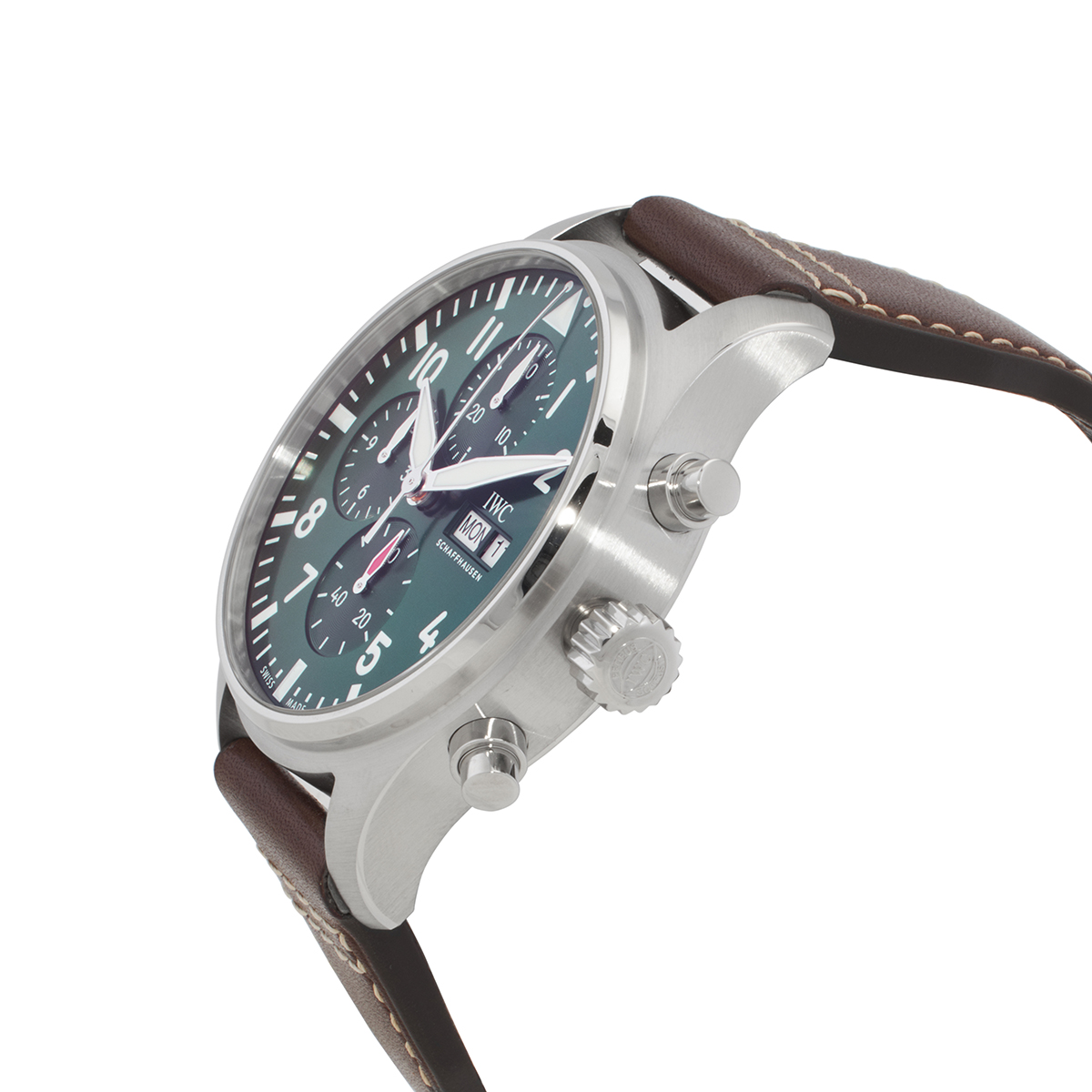 iwc pilot chronograph automatic green dial men's watch iw378005 iwc pilot chronograph automatic green dial men's watch iw378005