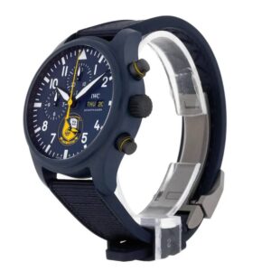 iwc pilot chronograph blue angels automatic blue dial men's watch iw389109