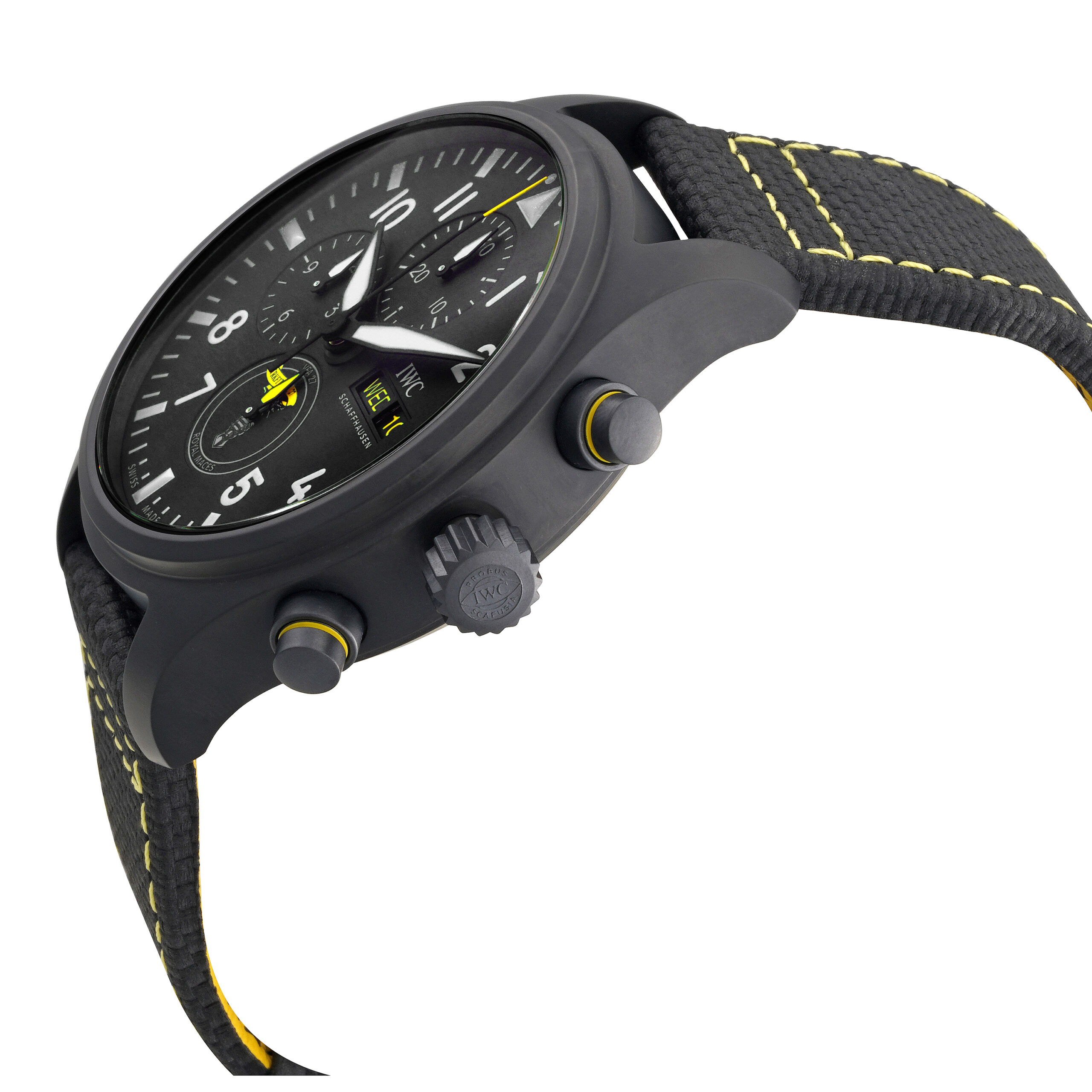 iwc pilot chronograph royal maces automatic black dial men's watch iw389107 iwc pilot chronograph royal maces automatic black dial men's watch iw389107