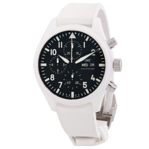 iwc pilot chronograph top gun "lake tahoe" automatic black dial men's watch iw389105