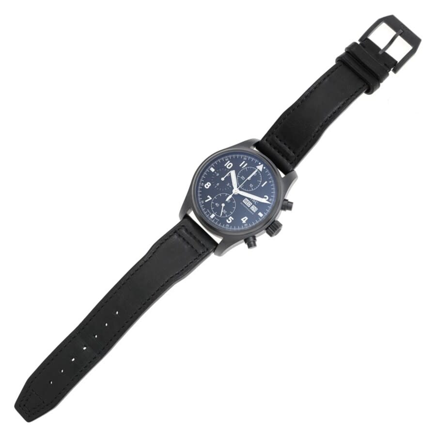 iwc pilot chronograph tribute to 3705 automatic black dial men's watch iw387905 iwc pilot chronograph tribute to 3705 automatic black dial men's watch iw387905