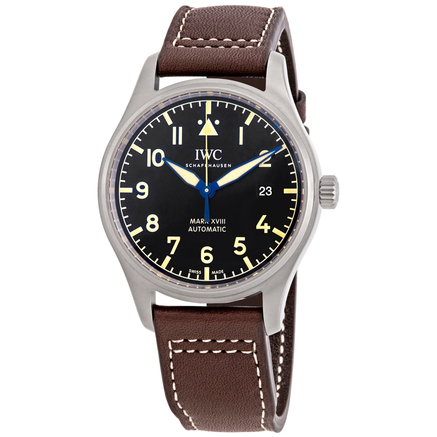 iwc pilot mark xviii heritage titanium automatic men's watch iw327006 iwc pilot mark xviii heritage titanium automatic men's watch iw327006