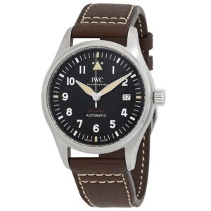 iwc pilot spitfire automatic black dial men's watch iw326803