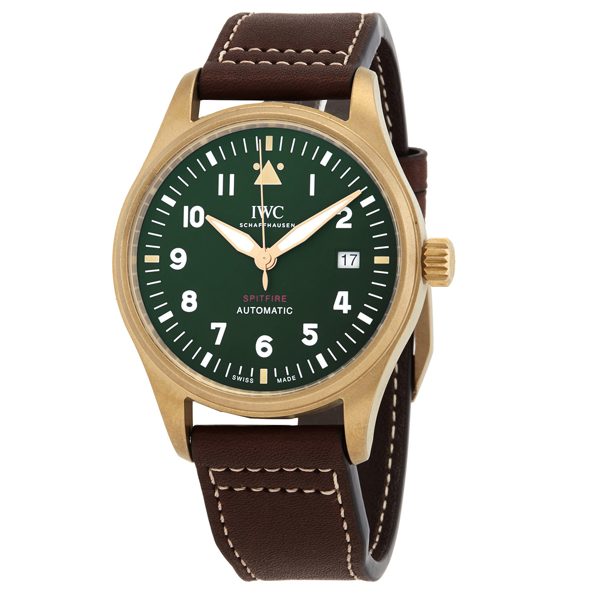 iwc pilot spitfire automatic green dial men's watch iw326802 iwc pilot spitfire automatic green dial men's watch iw326802
