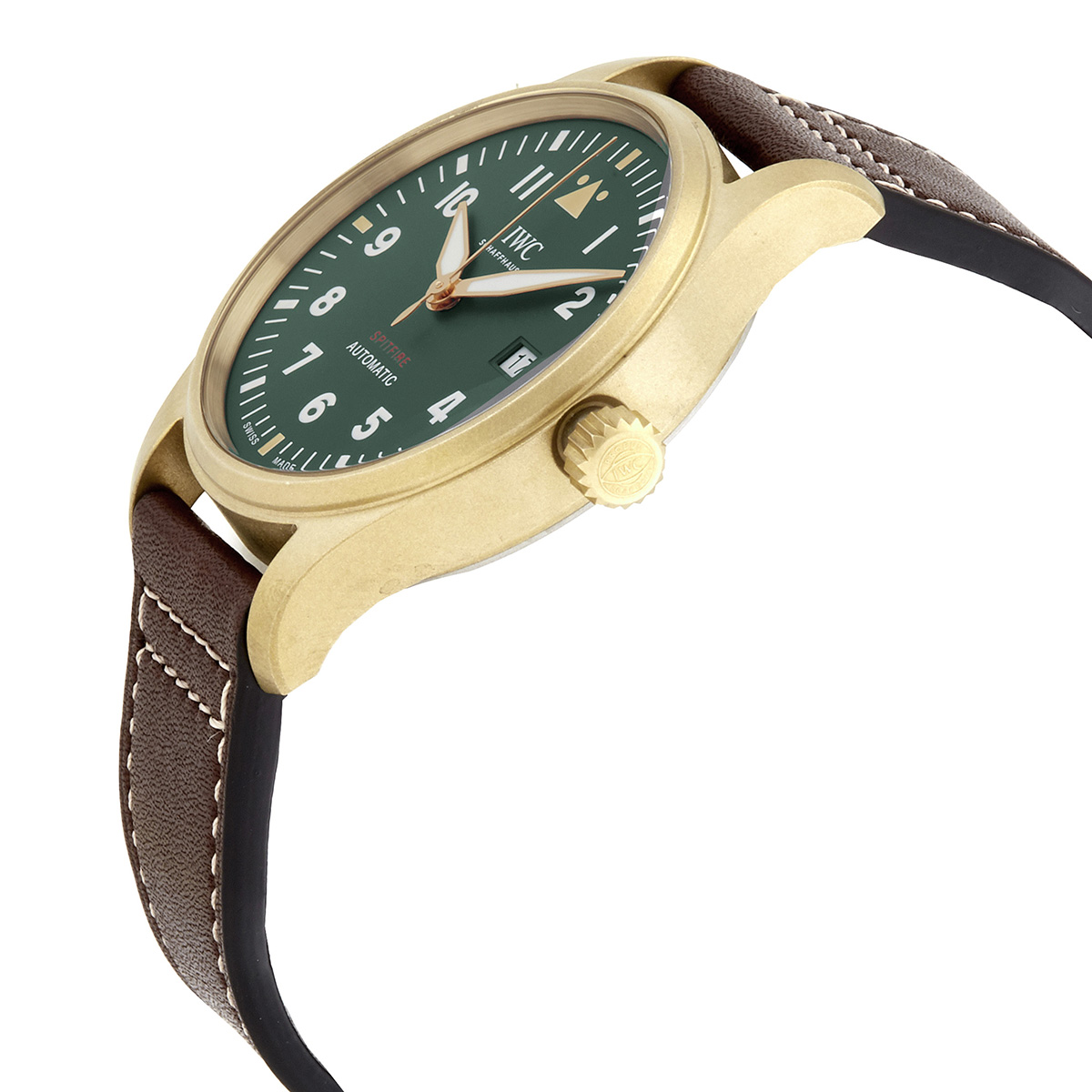 iwc pilot spitfire automatic green dial men's watch iw326802 iwc pilot spitfire automatic green dial men's watch iw326802