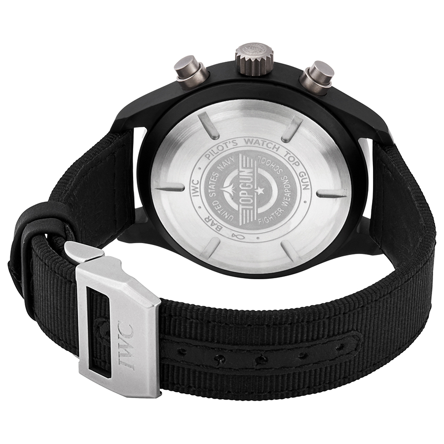iwc pilot top gun chronograph automatic black dial men's watch iw389101 iwc pilot top gun chronograph automatic black dial men's watch iw389101