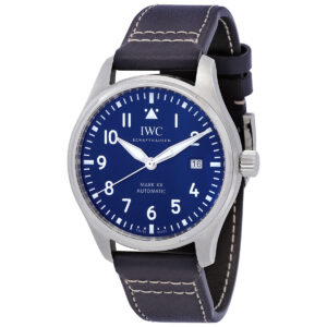 iwc mark xx pilots automatic blue dial men's watch iw328203