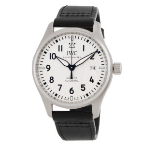 iwc pilots automatic white dial men's watch iw328207