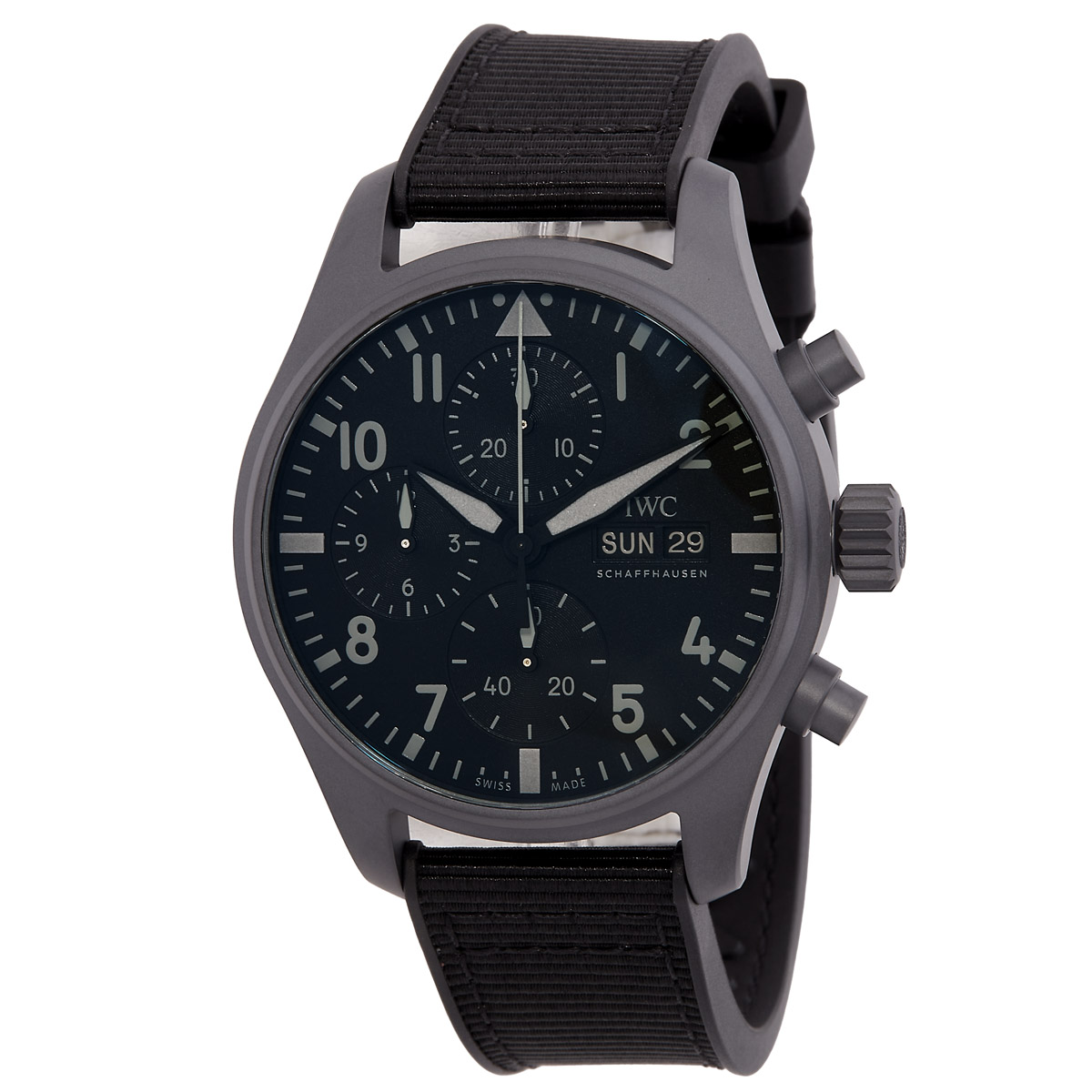 iwc pilot's chronograph automatic black dial men's watch iw388106 iwc pilot's chronograph automatic black dial men's watch iw388106