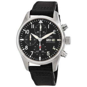 Home iwc pilots chronograph automatic black dial men's watch iw388111