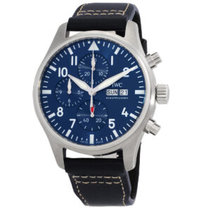 Home iwc pilots chronograph automatic blue dial men's watch iw378003