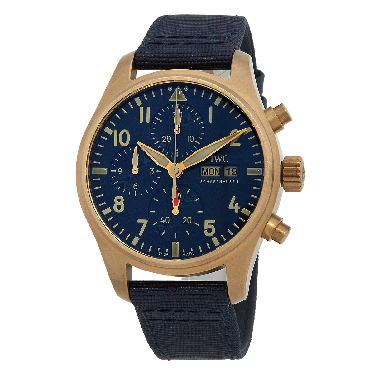 iwc pilots chronograph automatic blue dial men's watch iw388109 iwc pilots chronograph automatic blue dial men's watch iw388109