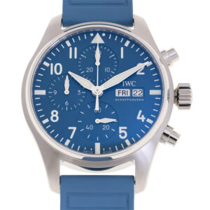 Home iwc pilots chronograph automatic blue dial men's watch iw388117