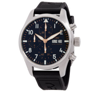 Home iwc pilots chronograph iwc apxgp automatic black dial watch iw388116