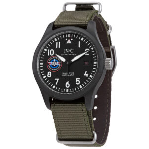 iwc pilots mark xviii top gun sfti automatic black dial men's watch iw324712