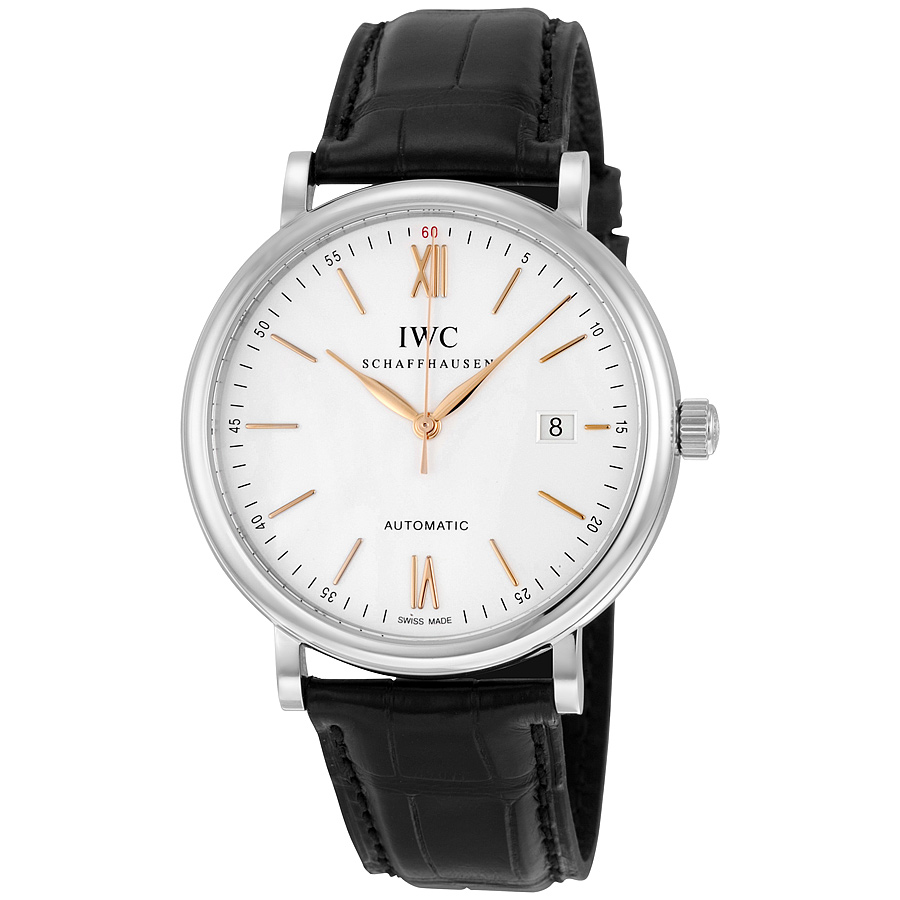 iwc portofino automatic silver plated dial men's watch iw356517 iwc portofino automatic silver plated dial men's watch iw356517