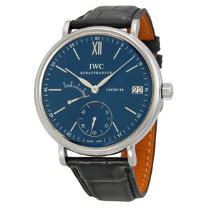 Home iwc portofino blue dial hand wound eight days men's watch iw510106
