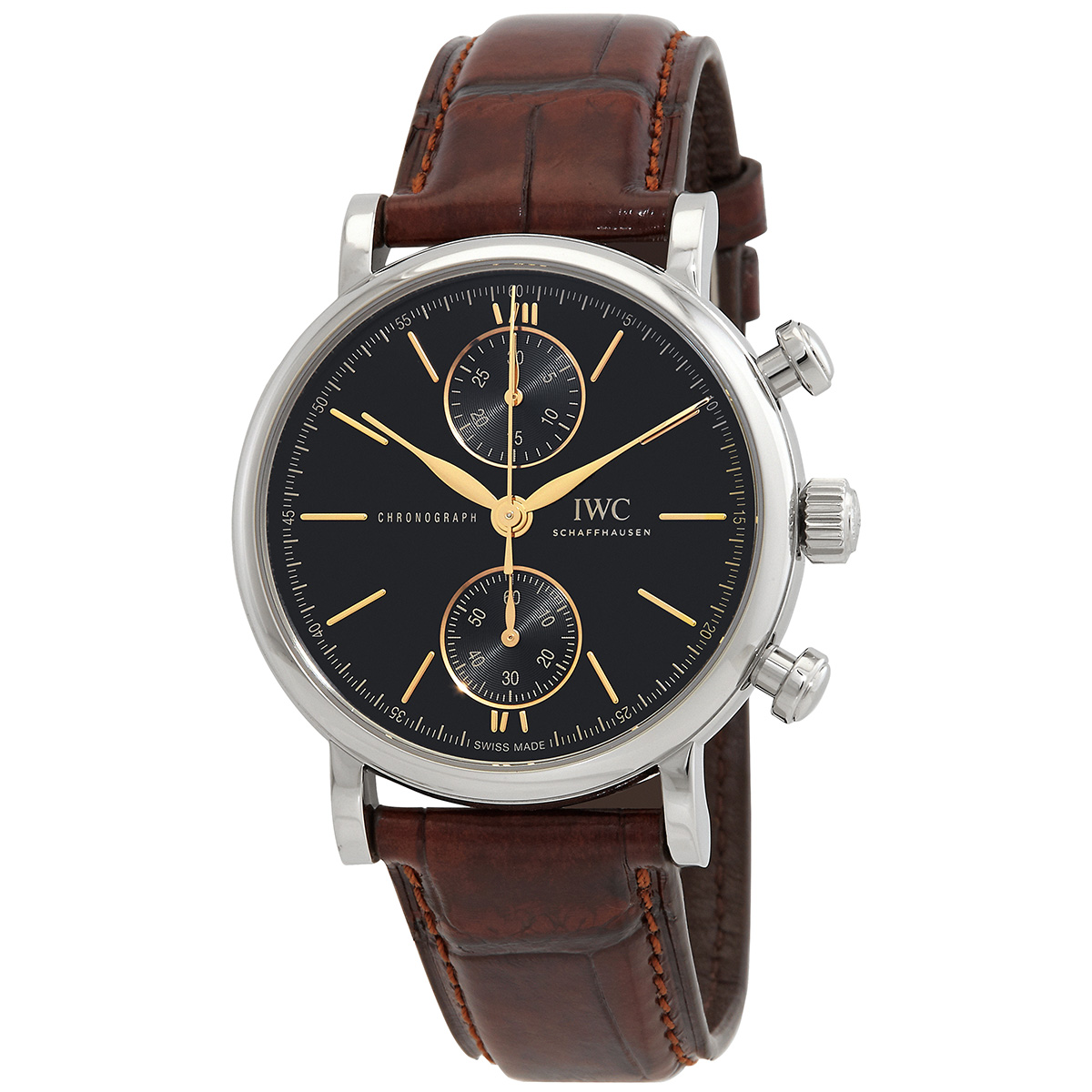 iwc portofino chronograph 39 automatic black dial men's watch iw391404 iwc portofino chronograph 39 automatic black dial men's watch iw391404