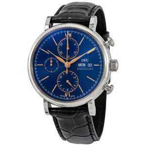 Home iwc portofino chronograph automatic blue dial men's watch iw391036
