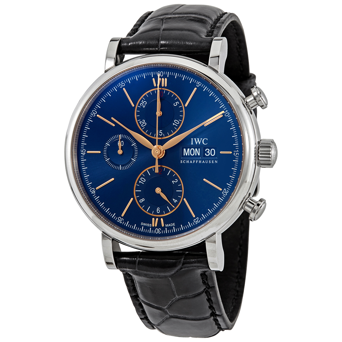 iwc portofino chronograph automatic blue dial men's watch iw391036 iwc portofino chronograph automatic blue dial men's watch iw391036