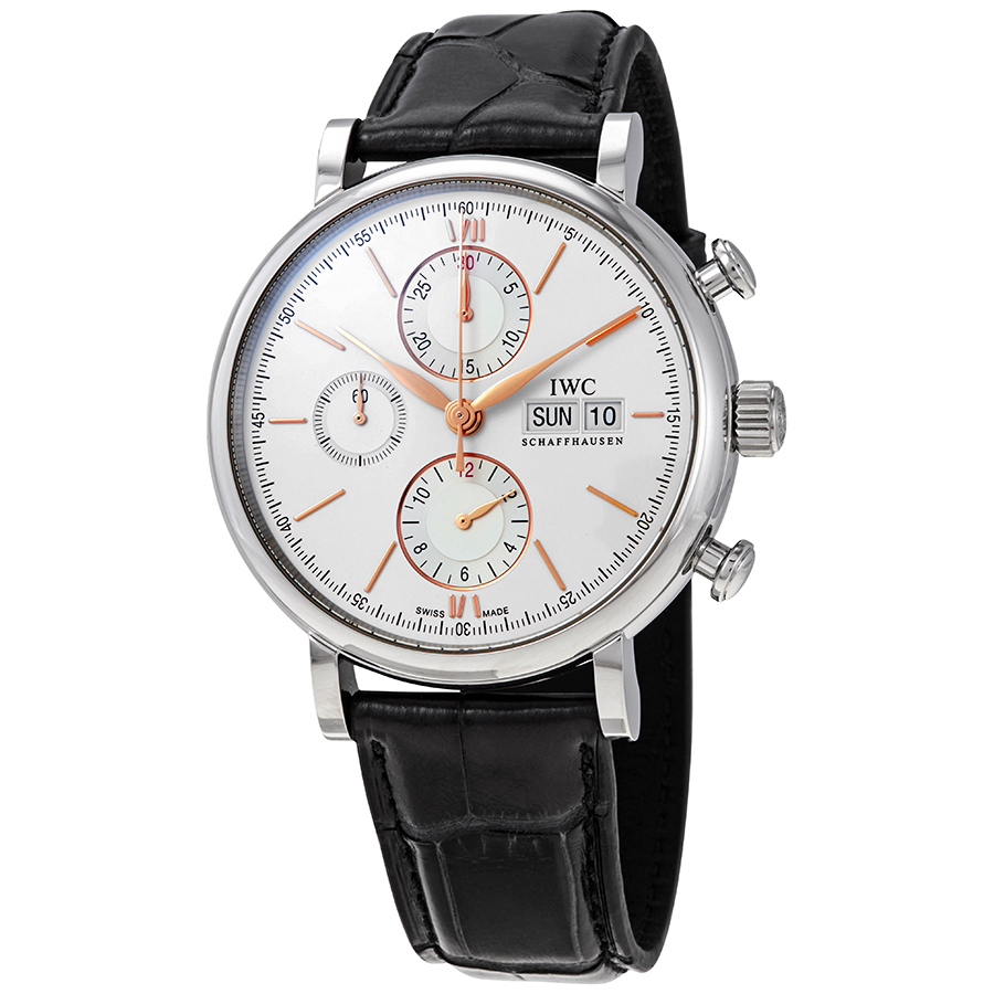 iwc portofino chronograph automatic silver dial men's watch iw391031 iwc portofino chronograph automatic silver dial men's watch iw391031
