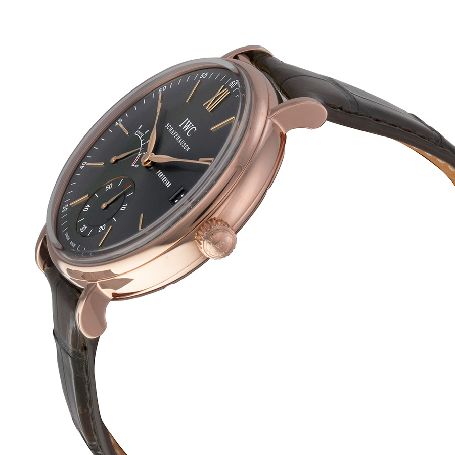 iwc portofino hand wind grey dial 18 kt rose gold men's watch 5101 04 iwc portofino hand wind grey dial 18 kt rose gold men's watch 5101 04