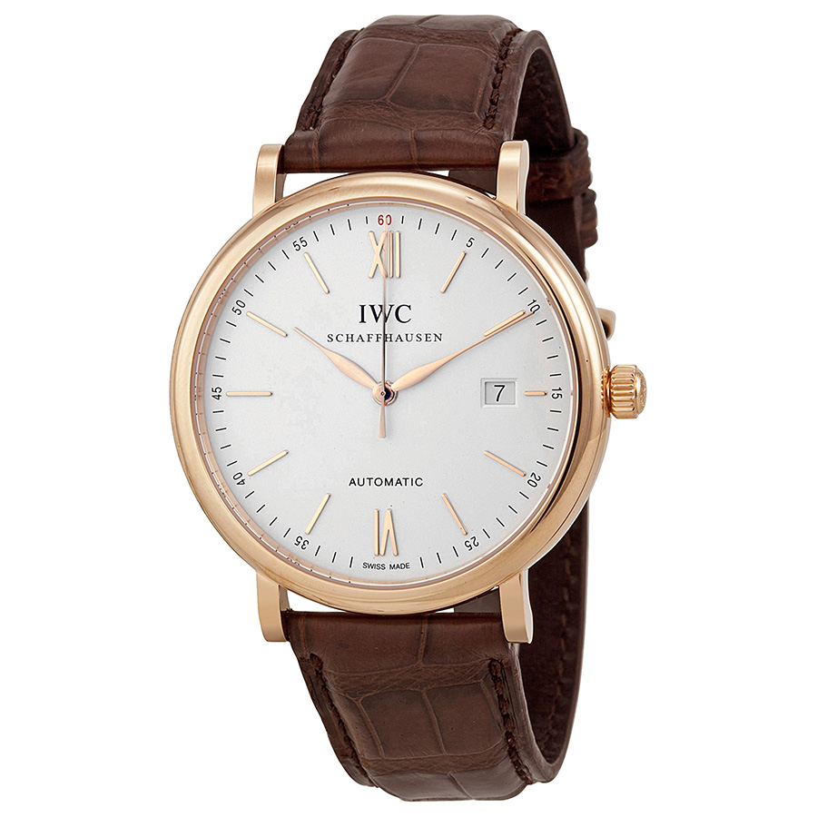 iwc portofino automatic silver dial 18kt rose gold men's watch 3565 04 iwc portofino automatic silver dial 18kt rose gold men's watch 3565 04