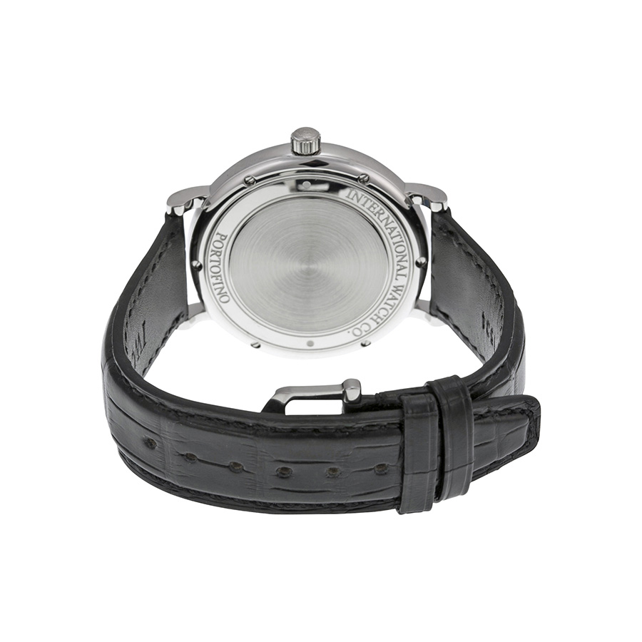 iwc portofino automatic silver dial black leather men's watch 3565 01 iwc portofino automatic silver dial black leather men's watch 3565 01