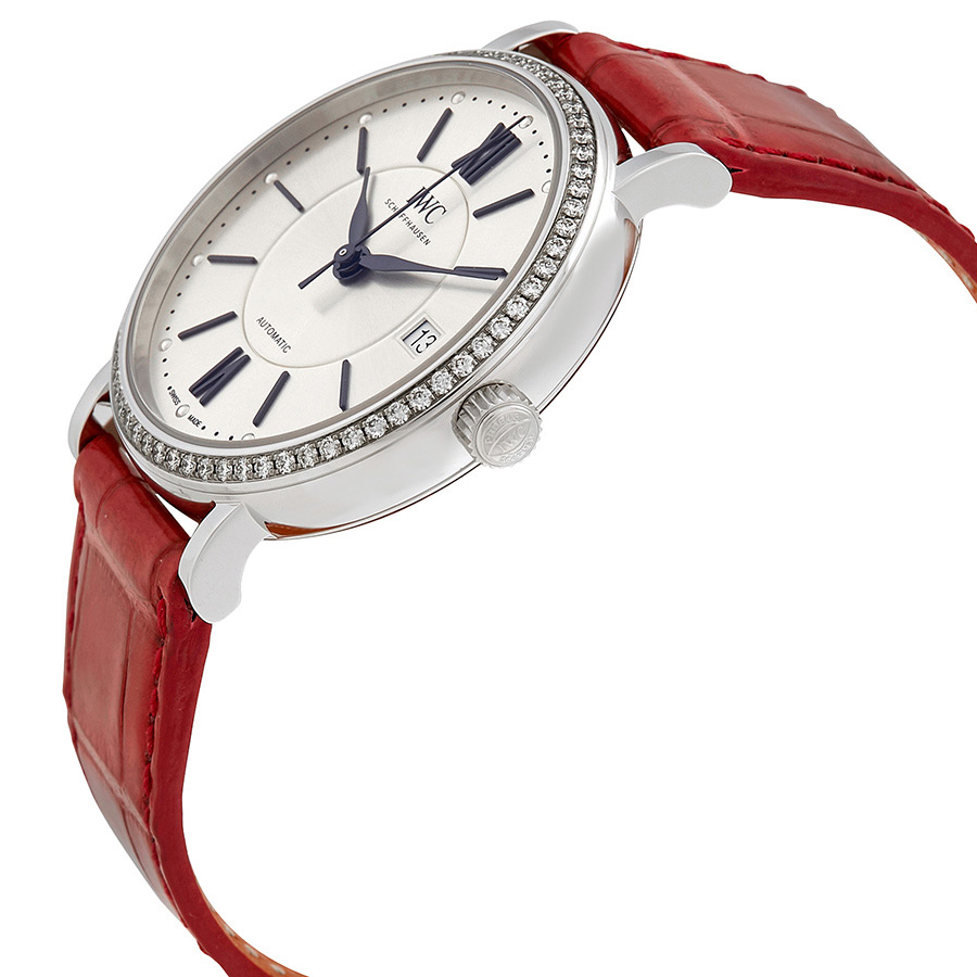 iwc portofino silver dial diamond automatic ladies watch 4581 09 iwc portofino silver dial diamond automatic ladies watch 4581 09
