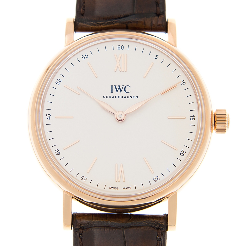 iwc portofino silver plated dial 18k rose gold men's watch iw511101 iwc portofino silver plated dial 18k rose gold men's watch iw511101