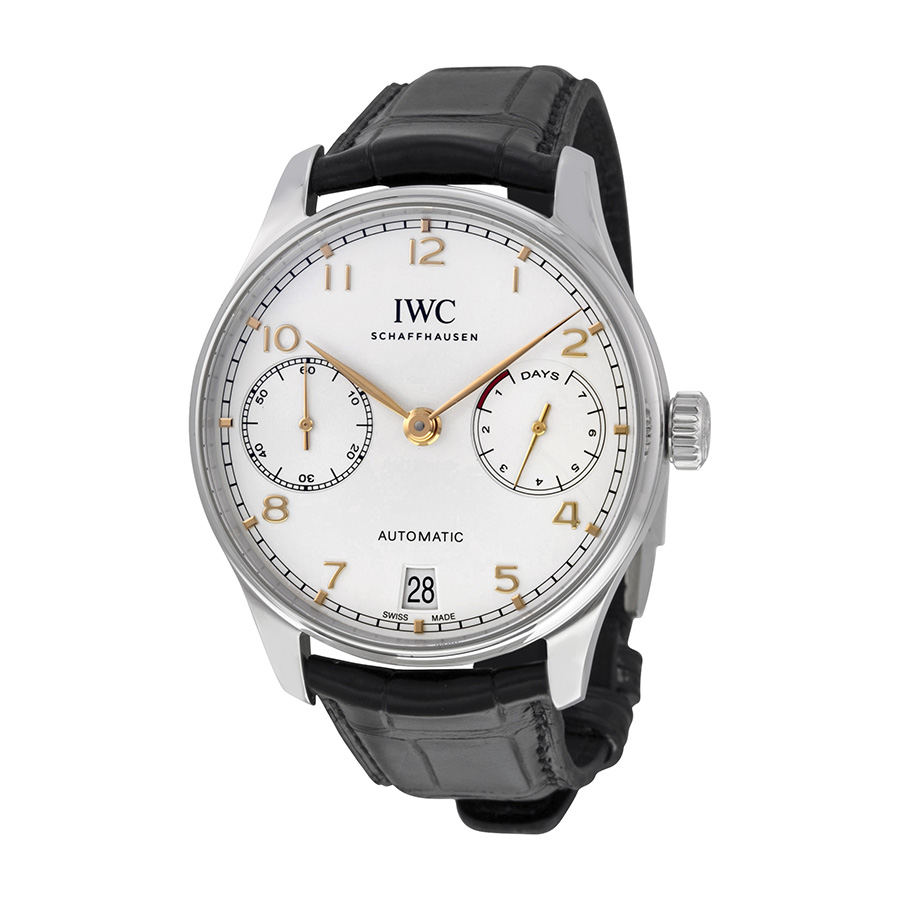 iwc portugieser automatic silver dial men's watch iw500704 iwc portugieser automatic silver dial men's watch iw500704