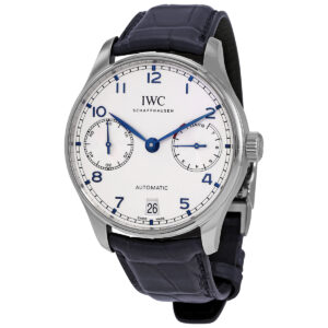 iwc portugieser automatic silver dial men's watch iw500705
