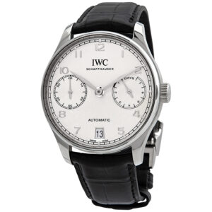 iwc portugieser automatic silver dial men's watch iw500712