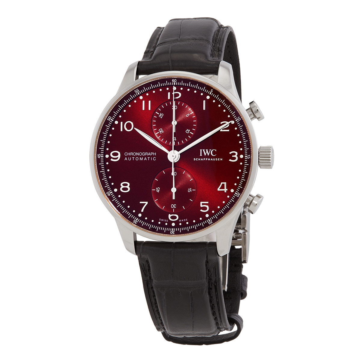 iwc portugieser burgundy dial chronograph automatic men's watch iw371616 iwc portugieser burgundy dial chronograph automatic men's watch iw371616