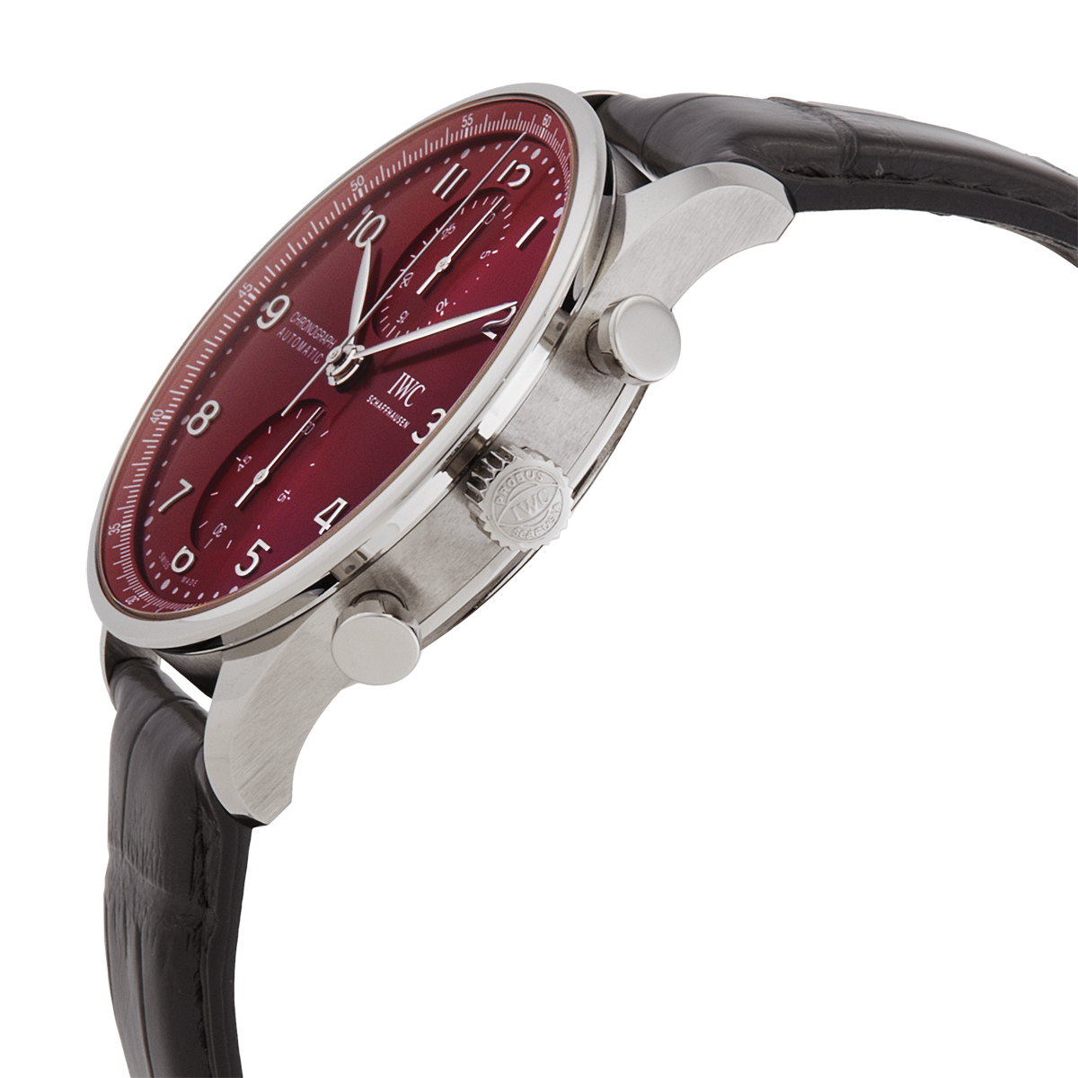 iwc portugieser burgundy dial chronograph automatic men's watch iw371616 iwc portugieser burgundy dial chronograph automatic men's watch iw371616