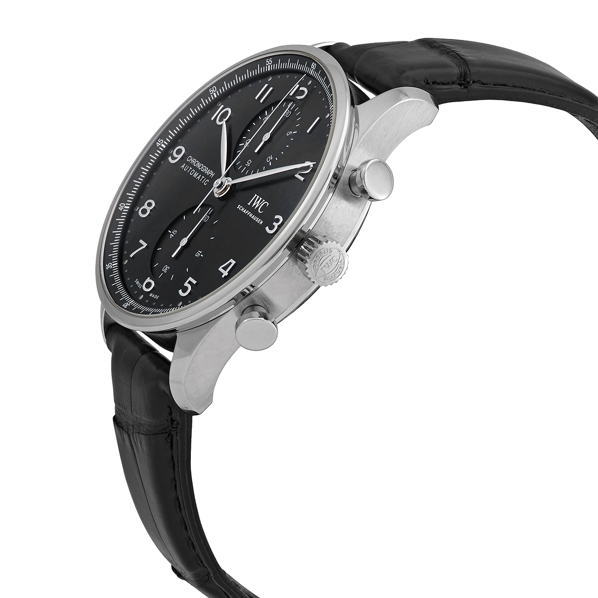 iwc portugieser chronograph automatic black dial men's watch iw371609 iwc portugieser chronograph automatic black dial men's watch iw371609