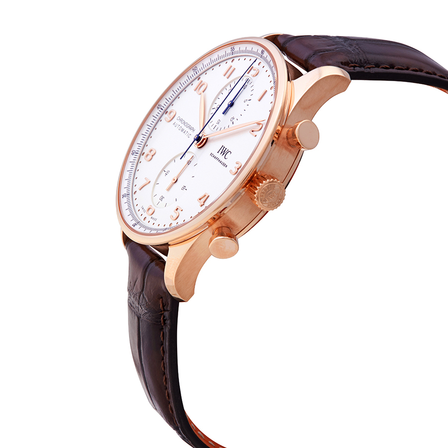 iwc portugieser chronograph automatic white dial 18kt rose gold men's watch iw3716 11 iwc portugieser chronograph automatic white dial 18kt rose gold men's watch iw3716 11