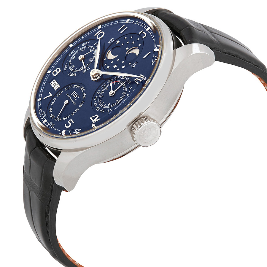 iwc portugieser perptual calendar double moonphase 18k white gold men's watch 5034 01 iwc portugieser perptual calendar double moonphase 18k white gold men's watch 5034 01