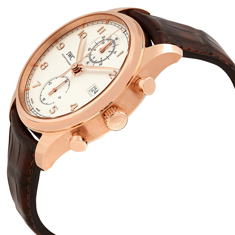 iwc portugieser silver dial automatic men's chronograph watch iw390301 iwc portugieser silver dial automatic men's chronograph watch iw390301