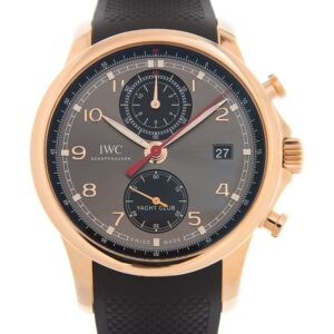 iwc portugieser yacht club ardoise dial men's chronograph watch iw390505