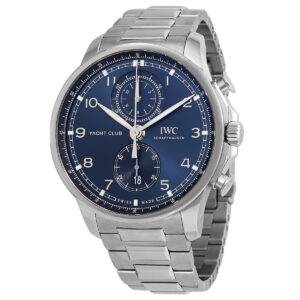 iwc portugieser yacht club chronograph automatic blue dial men's watch iw390701