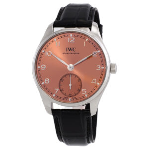 iwc portuguese 40 automatic salmon dial men's watch iw358313