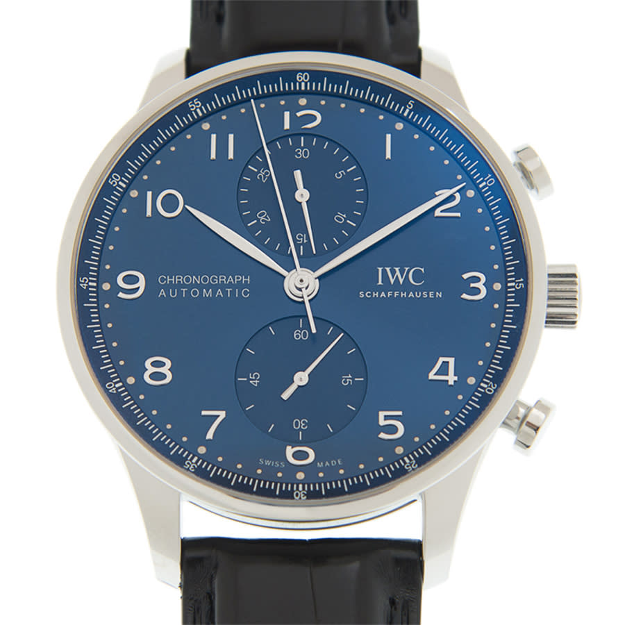 iwc portuguese chronograph automatic blue dial men's watch iw371606 iwc portuguese chronograph automatic blue dial men's watch iw371606