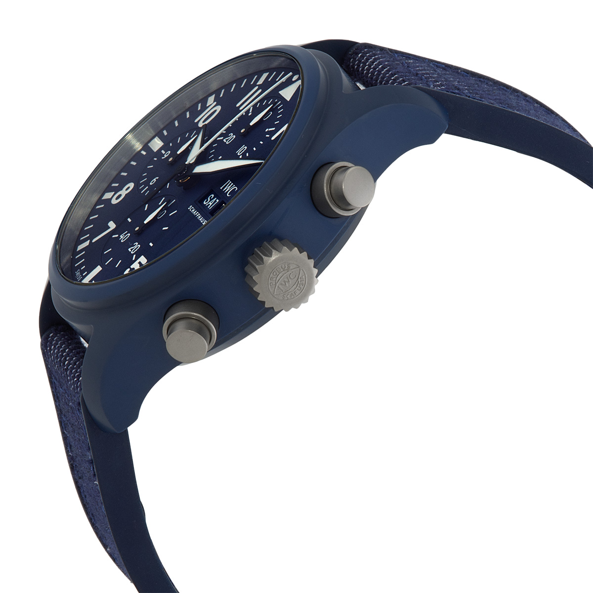 iwc top gun 41 oceana chronograph automatic blue dial men's watch iw389404 iwc top gun 41 oceana chronograph automatic blue dial men's watch iw389404