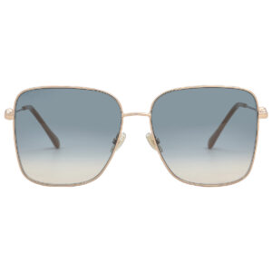 jimmy choo blue gradient square ladies sunglasses hester/s 0bku/i4 59