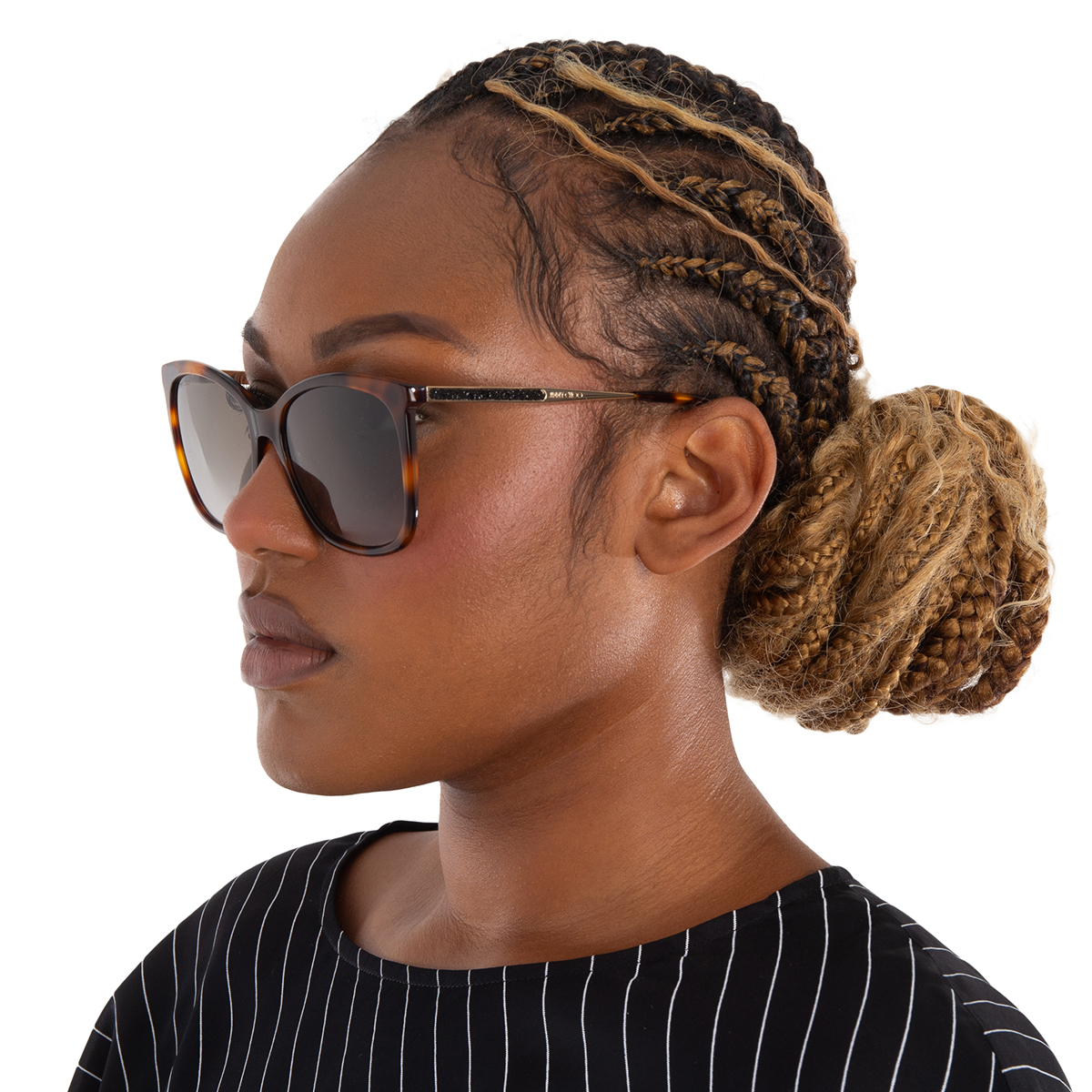 jimmy choo brown gradient butterfly ladies sunglasses nerea/g/s 005l/ha 57 jimmy choo brown gradient butterfly ladies sunglasses nerea/g/s 005l/ha 57